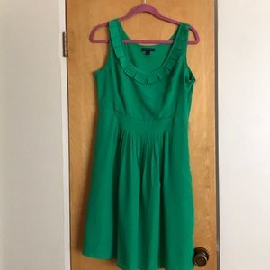 Banana Republic Green Silk Dress